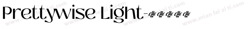 Prettywise Light字体转换